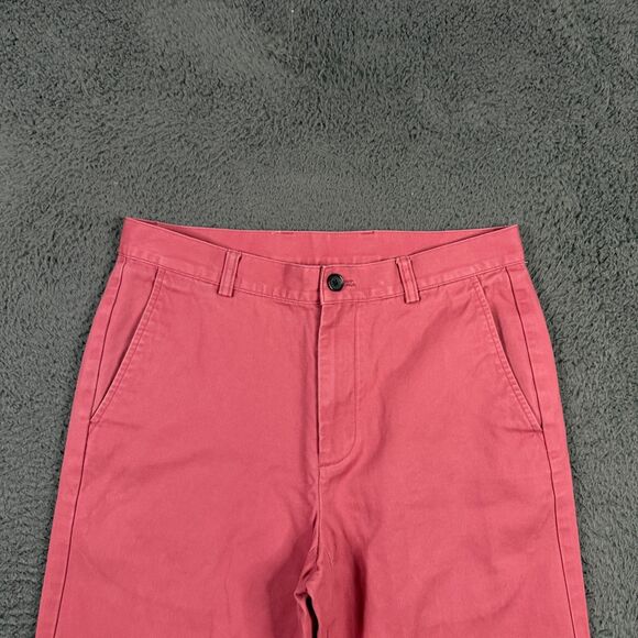 Brooks Brothers Pants Mens 32x32 Nantucket Red Straight Fit Chinos Preppy - Picture 2 of 13